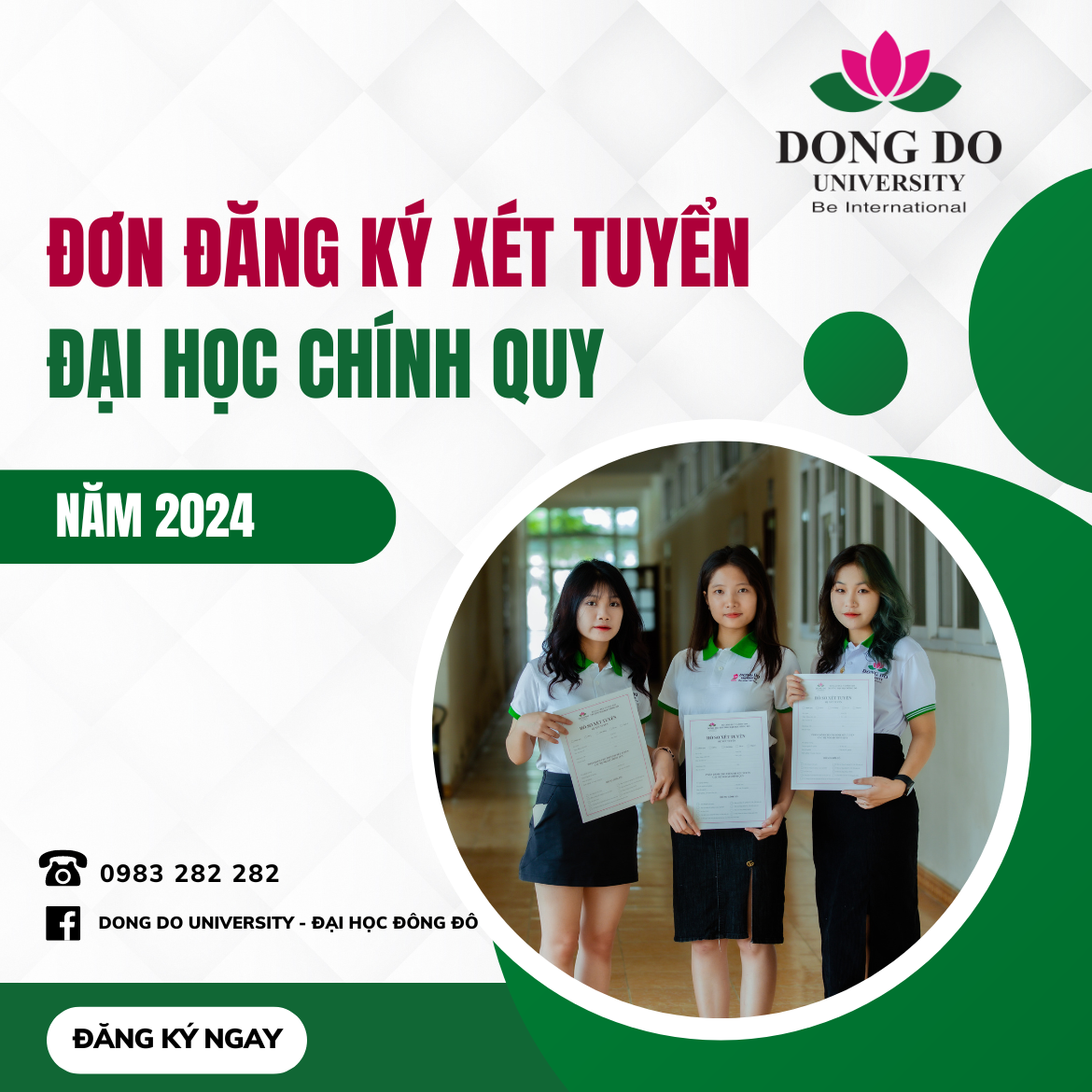 Đơn đăng ký xét tuyển Đại học Chính quy