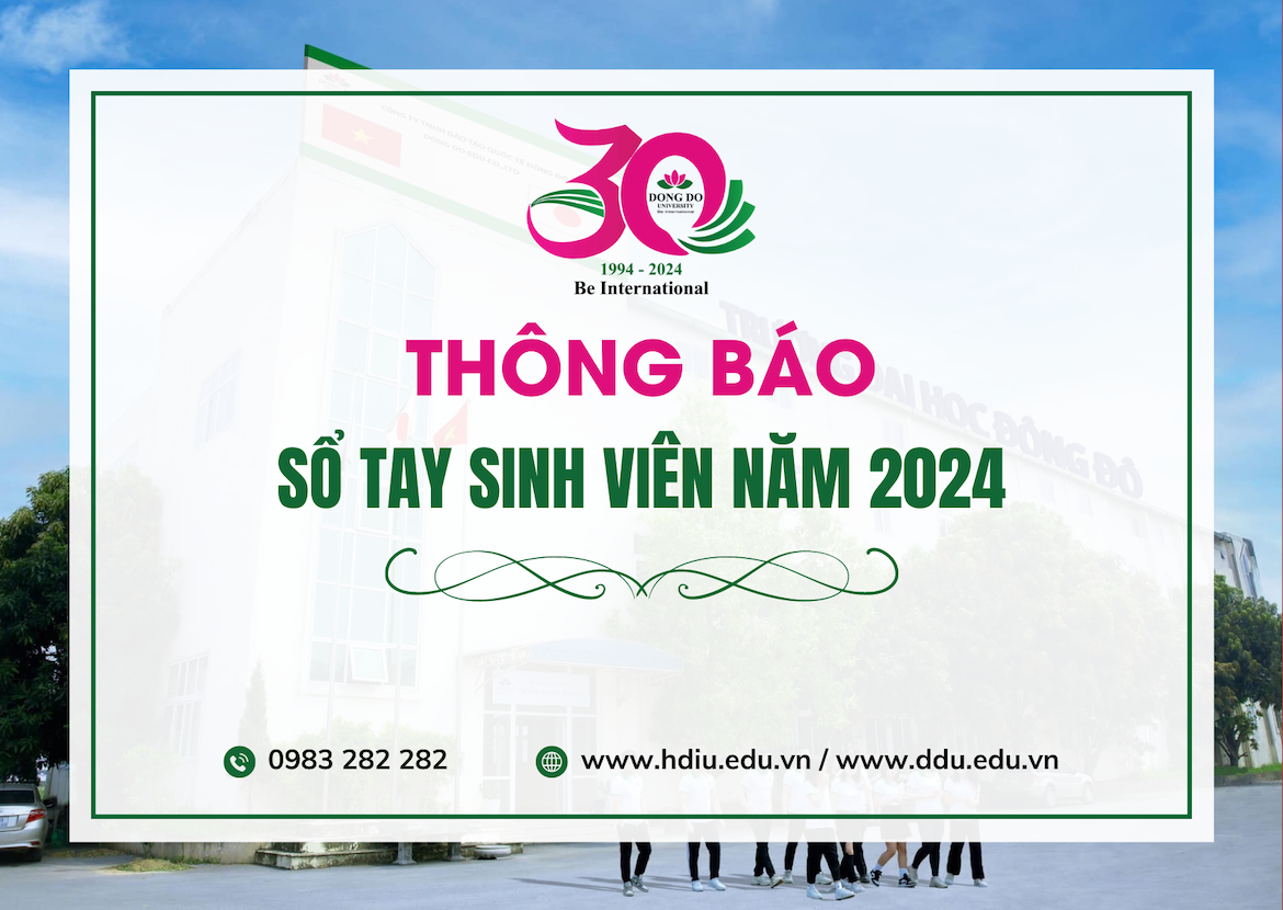 Sổ tay sinh viên Trường Đại học Đông Đô năm 2024